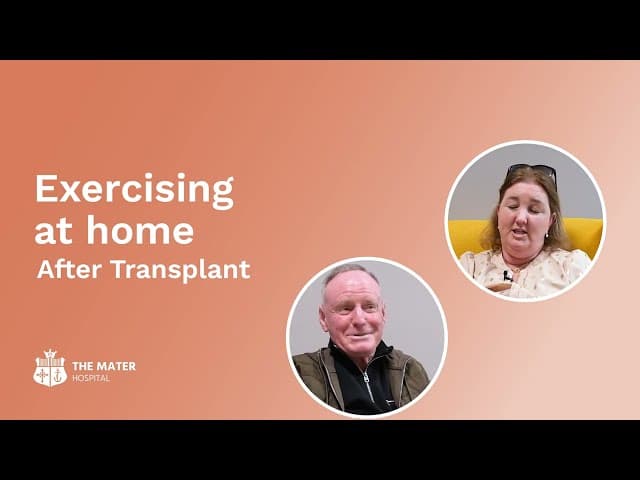 Exercising at home after transplant — YouTube thumbnail